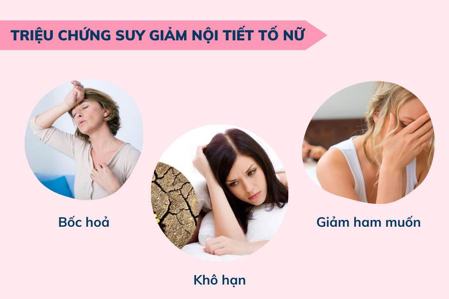 Triệu chứng của suy giảm nội tiết tố nữ